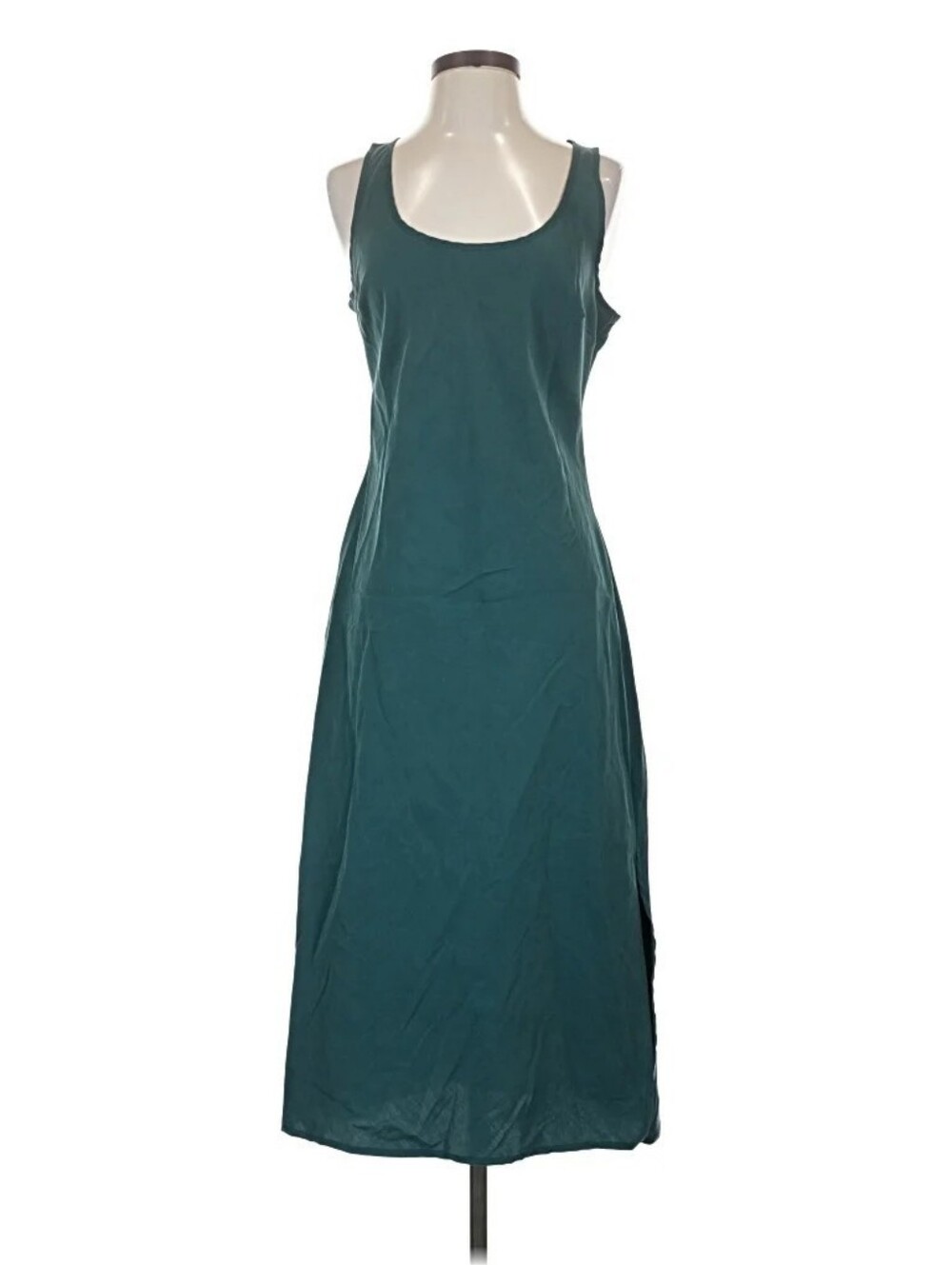 Universal Thread green sleeveless midi sheath dress Large side slit